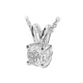 thumbnail image 2 of Free Chain with Natural Diamond 14K White Gold Pendant, 2 of 8