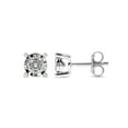 thumbnail image 4 of Imperial 3/4Ct TDW Round Cut Diamond Solitaire Stud Earrings in Sterling Silver, 4 of 6