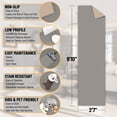 thumbnail image 3 of Sweet Home Stores Non-Slip Rubberback Solid 3x10 Runner Rug, 2'7" x 9'10", Gray, 3 of 13
