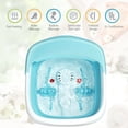thumbnail image 4 of Gymax Foldable Foot Spa Bath Motorized Massager w/ Bubble Heat Red Light Stress Relief, 4 of 10
