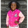 thumbnail image 5 of Disney Minnie Mouse Girls Fleece Bomber Jackets Graphic Winter Plush Outerwear Kids Coat Sizes 3-10, 5 of 13