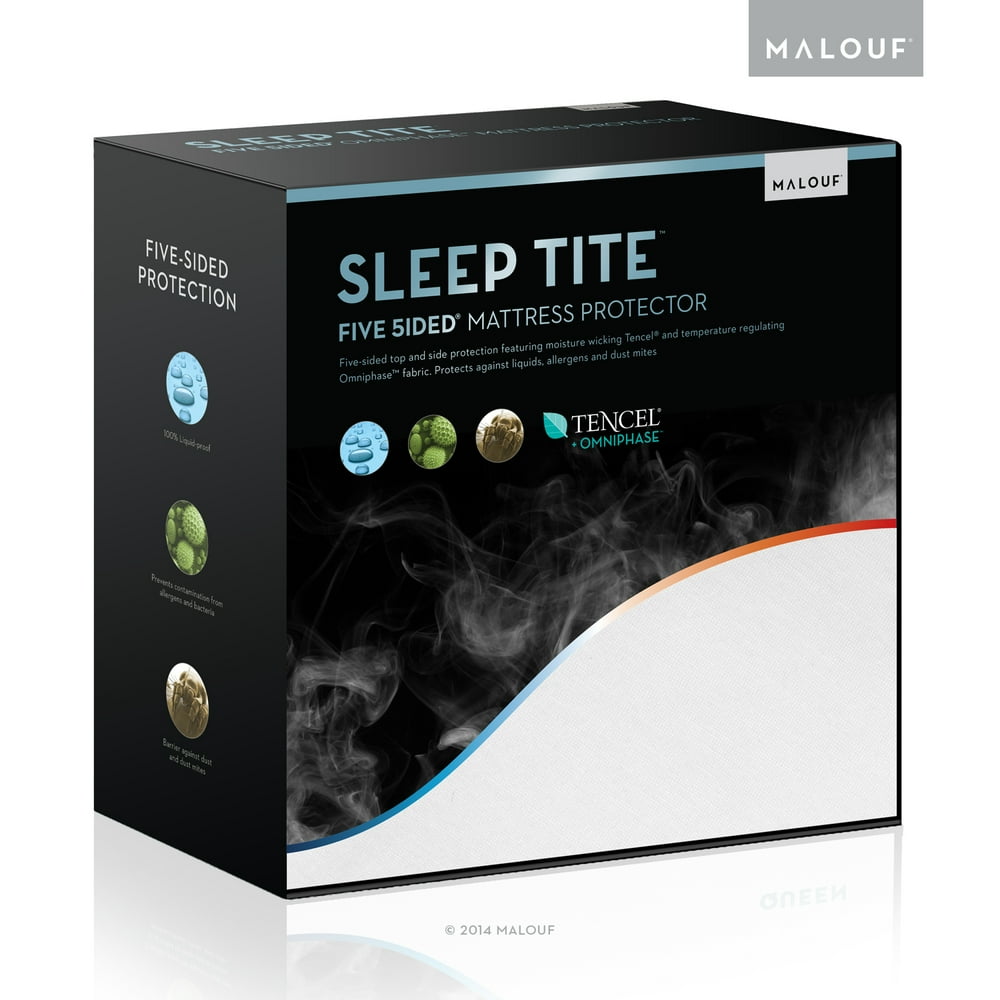 Sleep Tite Five5ided Mattress Protector With Omniphase and Tencel