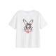 thumbnail image 5 of Camiseta para mujer Tops de verano Camiseta con cuello redondo para uso diario Viaje de mochilero Mujer M, 5 of 7