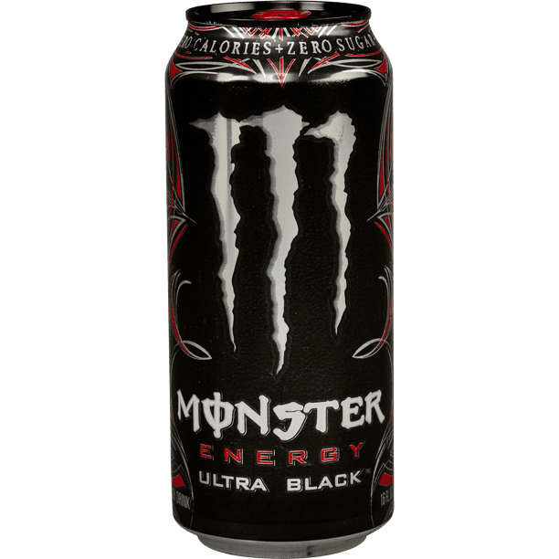 Monster Energy Ultra Black 16 Fl Oz 24 Count Walmart Com Walmart Com