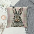 thumbnail image 2 of Easter Pillow Covers Inch Set of, Pink Buffalo Plaid Bunny Decor Spring Farmhouse Throw Pillows Easter Decorations Rabbit Pink Pillowcase Seasonal Outdoor Cushion Case for Couch Home, 2 of 5