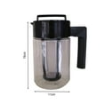 thumbnail image 3 of LJNYFDC Cold Brew Coffee Pot Cold Brew Coffee Maker Kettle with Filter Handle Design Airtight Seal Leak Resistant Iced Coffee and Tea Maker Kettle for Delicious Beverages, 3 of 6