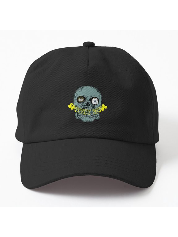 Spooky Mode Tears Drop Baseball Cap, Halloween Graphic Design, Hat Style