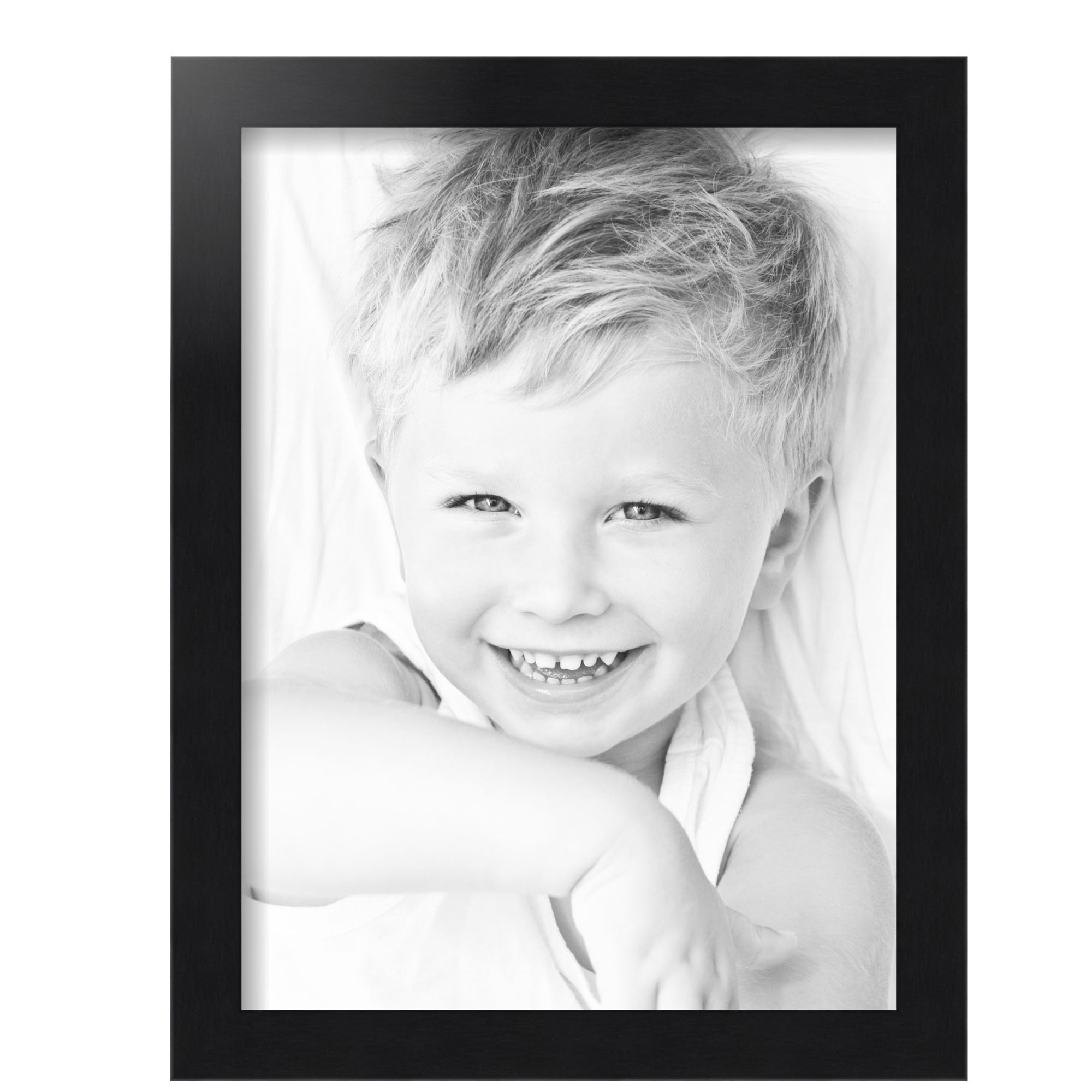 ArtToFrames 12" x 16" Black Steel Picture Frame, 12x16 inch Black MDF Poster Frame (WOM-4639), 2 Pack