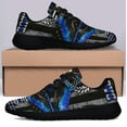 thumbnail image 3 of Back The Blue Police Shoes Women's Fashion Sneakers Tennis Running Shoes for Men Women Black Size 7.5, 3 of 7