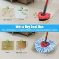 thumbnail image 5 of Mop Replacement for Ocedar, Mop for O Cedar, Replacement Mop for O Cedar Spin Mop Contains 4-Section Mop Handle 2 Mop Replace Head 1 Mop Base 1 Scrubber Mop Head for O-Cedar Spin Mop, 5 of 9