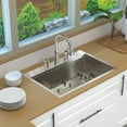 thumbnail image 3 of Transolid Kwsst322210-3 Kws 32" Drop In Single Basin Stainless Steel Kitchen Sink -, 3 of 14