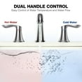 thumbnail image 4 of Accreate 8 Inch Bathroom Faucets for Sink 3 Hole with Pop up Drain and cUPC Lead-Free Hose, 4 of 9