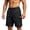 ZA-Black shorts men, variant on Mens Cargo Shorts Loose Fit Cool Hiking Shorts Summer Lightweight Elastic Drawstring Waist Short Pants with Multi Pockets Dark Gray M