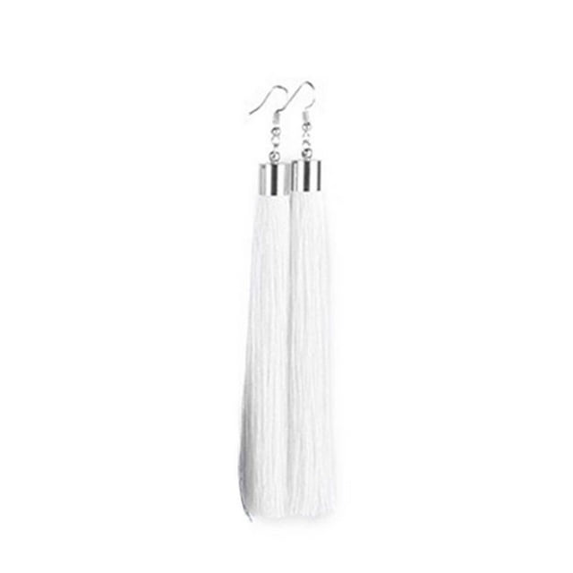 Femmes Filles Bohemia Longues Franges Crochet Boucles d'Oreilles Déclaration Pompon Boucles d'Oreilles Pompon Boucles d'Oreilles Dangle Boucles d'Oreilles