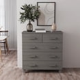 thumbnail image 6 of vidaXL Sideboard Bar Buffet Console Cabinet with Drawers HAMAR Solid Wood Pine, 6 of 31