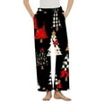thumbnail image 2 of Zedker Christmas Womens Pajama Pants Fuzzy Fleece Winter Warm Soft Flannel Sleepwear with Pockets Multicolor Plus XXL, 2 of 4