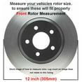 thumbnail image 5 of Detroit Axle - Brake Kit for 2017-2020 Hyundai Elantra Drilled and Slotted Brake Rotors Ceramic Brake Pads: 12.00" Front and 10.31" Rear Rotors, 5 of 11