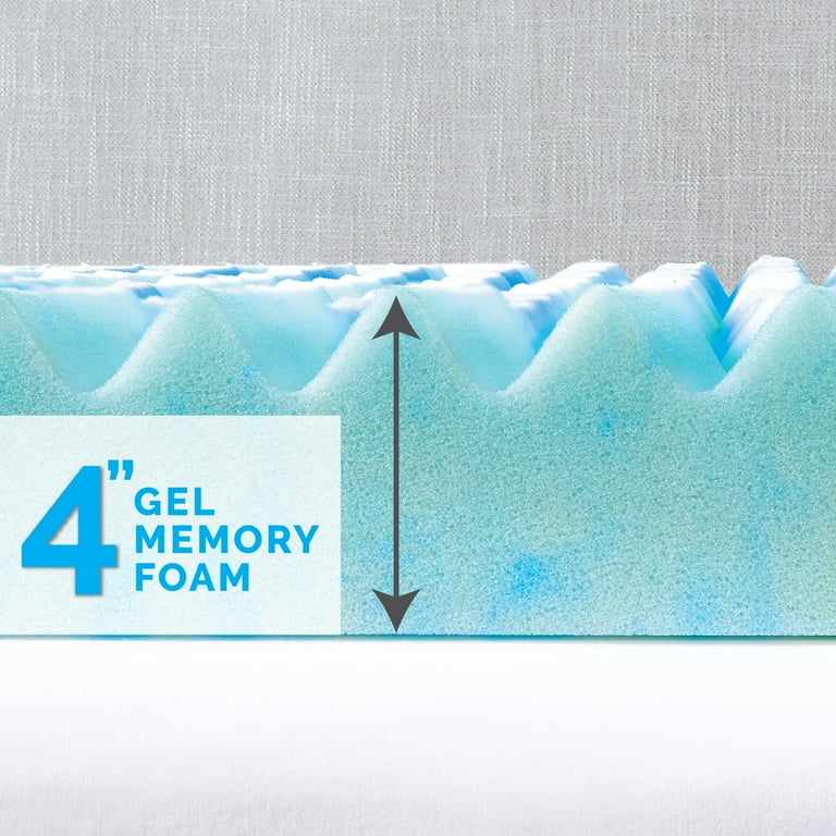 Brookstone 4in Memory Foam Mattress Topper King Walmart