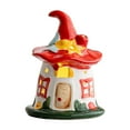 thumbnail image 2 of Eespoir Ceramic Christmas Magics House, Desktop Household Ornaments, Miniature House Decor, For Christmas Gifts Scene Layout Props(Red), 2 of 6