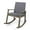 Gray/Dark Gray, variant on GDF Studio Aeney Outdoor Acacia Wood Rocking Chair with Cushions, Teak and Cream