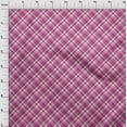 thumbnail image 4 of oneOone Cotton Poplin Pink Fabric Check Sewing Material Print Fabric By The Yard 56 Inch Wide, 4 of 4