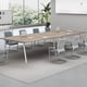 thumbnail image 3 of Conference table, long table, long table, rectangular office table and chair combination, simple modern simple workbench, My Lux Decor Round, 3 of 26