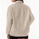 thumbnail image 5 of Chaquetas y abrigos de piel sintética de manga larga sin capucha para mujer, de moda, de color liso, con cuello vuelto, cremallera, capucha y sin bolsillo, chaqueta de piel para mujer, parte superior, 5 of 9