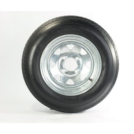 4 Lug Galvanized Wheel - Trailer Tire + Rim 5.30-12 530-12 5.30X12 12