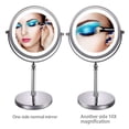 thumbnail image 4 of Max Bright Sunlight Dual Sided Vanity Mirror, Silver, 10X/1X Magnification, 4 of 8