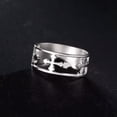 thumbnail image 4 of EOEMY Cross Ring Women Men Stainless Steel Ring Religious Christian Jewelry Gift, 4 of 7