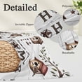 thumbnail image 2 of Sweet Home Pillow Covers, Linen Long Throw Pillow Case, Western Stars Bird Houses White Wood Plank Holiday Pillow Protector Decorative Cushion Cover for Living Room/Bedroom 12" x 20", 2 of 8