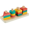 thumbnail image 1 of Fisher-Price Wooden Shape Stacker Toddler Sorting Toy, 13 Wood Pieces - Walmart Exclusive, 1 of 6