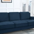 thumbnail image 3 of Modern 3 Seater Sofa, Upholstered Velvet Loveseat Couch, Ergonomic Soft Backrest and Thickened Seat Cushion, 3 of 7