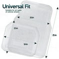 Zone Tech All Weather Full Rubber Clear Car Interior Floor Mats 4