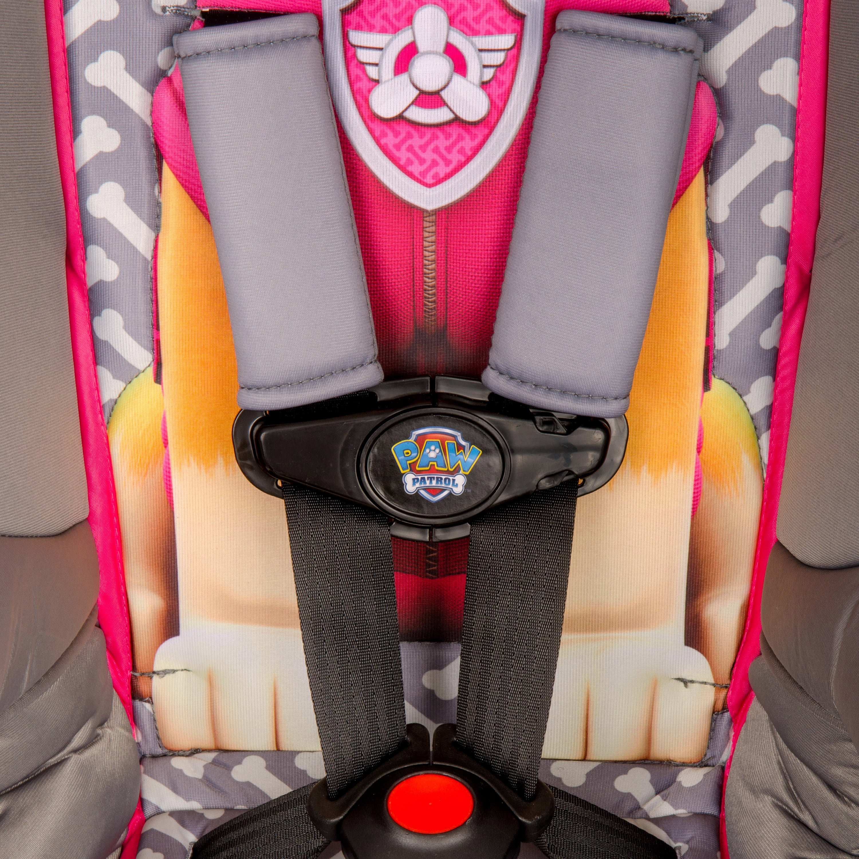 KidsEmbrace Skye Paw Patrol 2-in-1 Combination Harness to Booster Car Seat, Forward-Facing Harness, Booster, Multi-Position Headrest, Toddler
