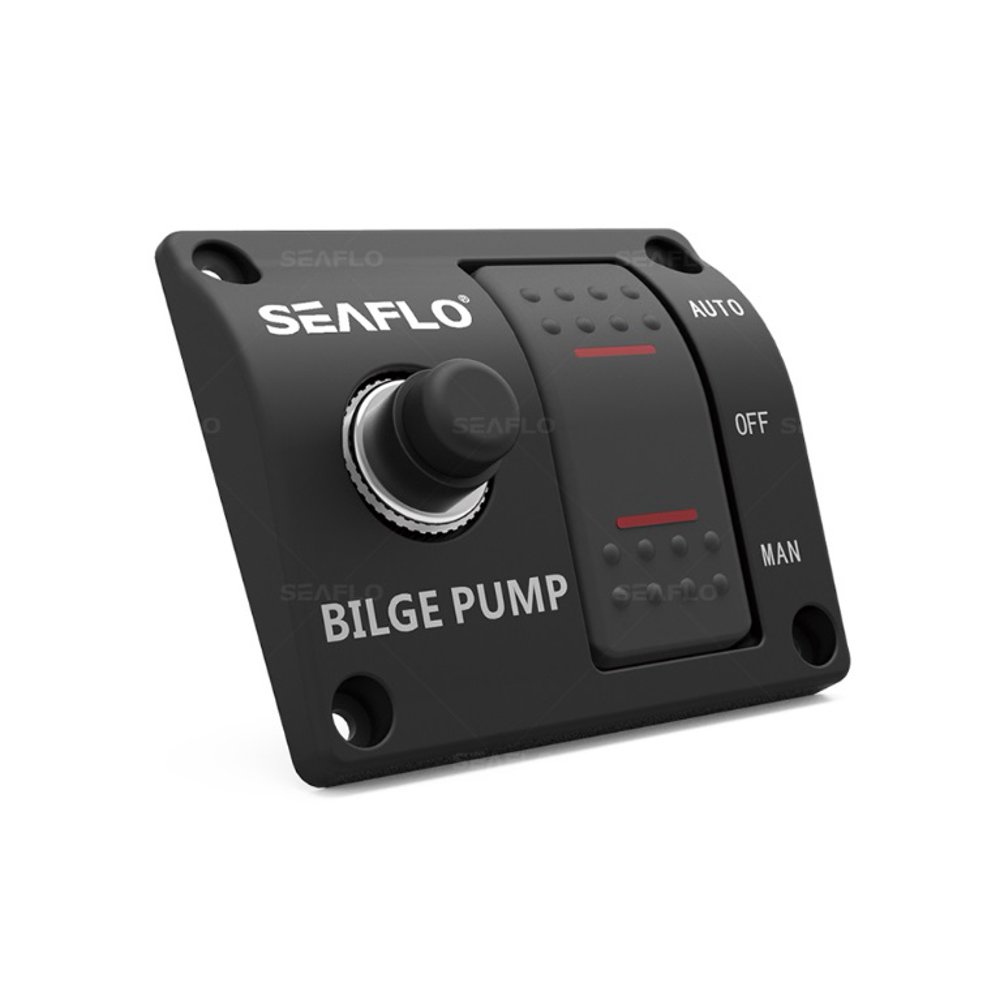 SEAFLO 3Way Bilge Pump Switch Panel (AutomaticOffManual) 12v 24v w