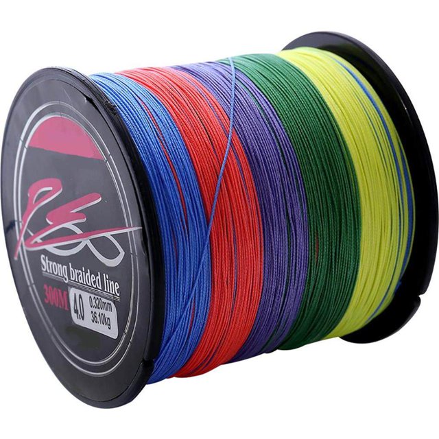8 Strands Braided Fishing Line 300M Rope Cords Replacing Fitting Multi-colored Fishing Tackle Ultra Smooth Braided Line Fishing Props Type 9