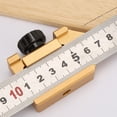 thumbnail image 1 of Woodwork Marking Gauge, 45 Degree Angle Aluminum Alloy Wear Resistant Woodworking Ruler Locator Lightweight With Adjustable Stop For Fine Equipment Processing, 1 of 8