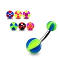 thumbnail image 2 of Beach Ball Belly Ring UV (10 Pieces Package Deal), 2 of 2