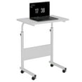 thumbnail image 2 of SogesPower Standing Computer Desk with Wheels, Movable Side Desk, Sitting Desk Height Adjustable- White, 2 of 5