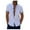 White, variant on KIHOUT Men's Summer Contrasting Colors Shirt Casual Short Sleeve Cuff Collar Turndown Neck Blouses