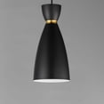 thumbnail image 5 of 11301BKSBR-Maxim Lighting-Carillon - 1 Light Mini Pendant-15 Inches Tall and 7 Inches Wide-Black/Satin Brass Finish    -Traditional Installation, 5 of 5