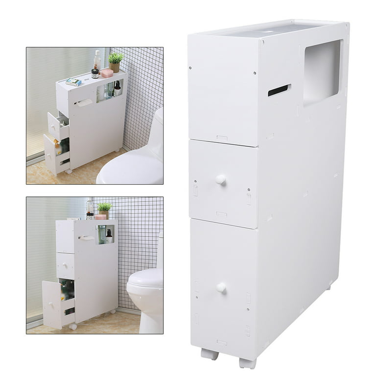 GonQin™ Bathroom Storage Cabinet With Wheels