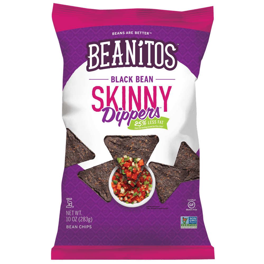 Beanfields Skinny Dippers Reduced Fat Gluten Black Bean Chips 10oz