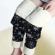 thumbnail image 5 of Gibobby pantalones cargo mujer Capris de longitud completa térmica con estampado de cintura alta elástica informal de invierno para mujer（Blanco， XXXL), 5 of 5