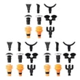 thumbnail image 1 of Bearachild 9x Massage Point Tools Plug-N-Play Vibration Massager Heads Type1 NO1, 1 of 1