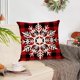 thumbnail image 4 of Xihbxyly Oferta del día Liquidación Fundamentos de almohada en diseño árbol de Navidad 18 x 18 pulgadas, decoración festiva para el hogar, sofá y oficina, cierre de cremallera de poliéster lavish máq, 4 of 4