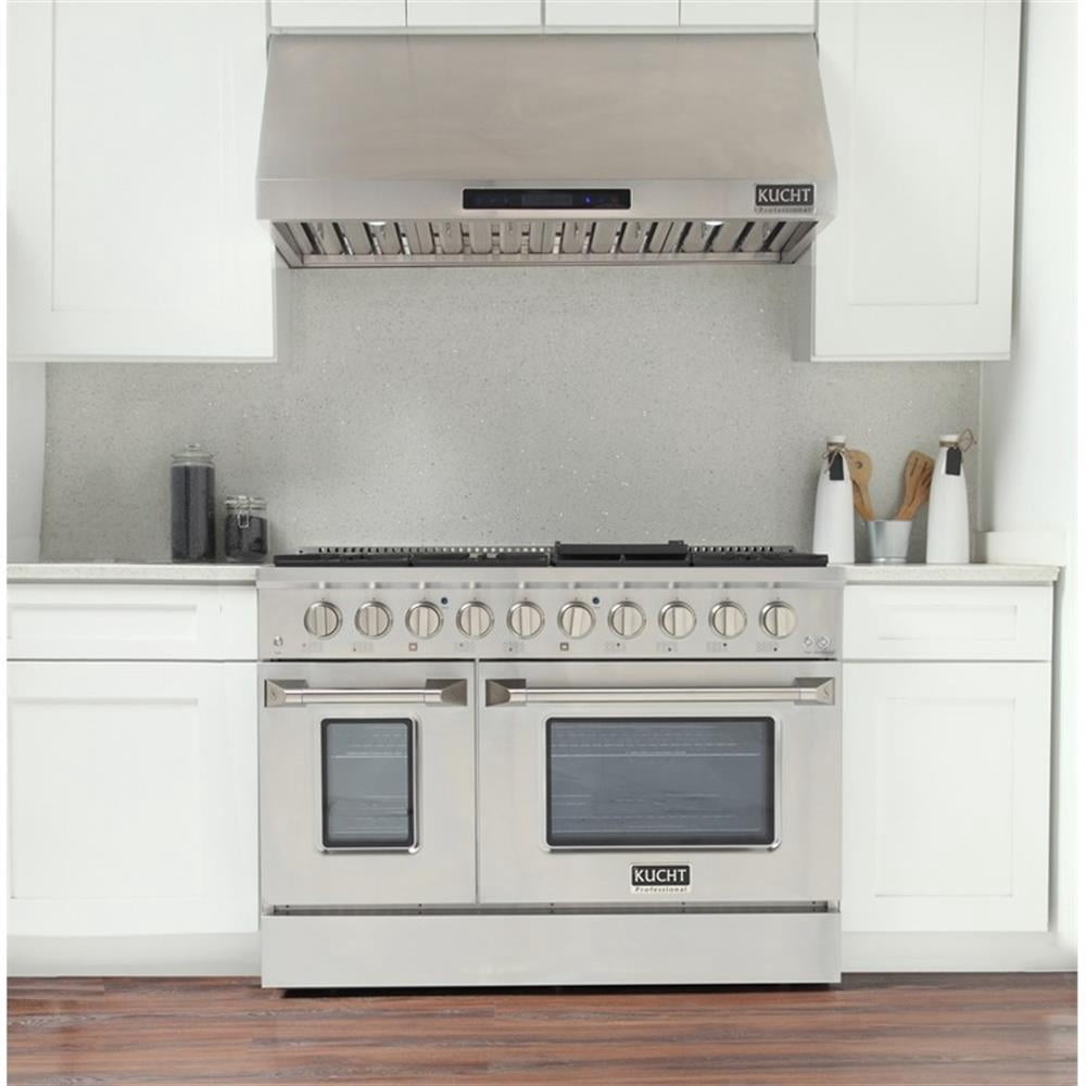 Pemberly Row 48" 6.7 cu. ft. Dual Fuel Range for Propane Gas in Stainless Steel