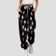 thumbnail image 2 of Pantalones de chándal Gibobby para mujer de mezclilla con estampado de moda Cintura alta deportivos color negro XXL, 2 of 4