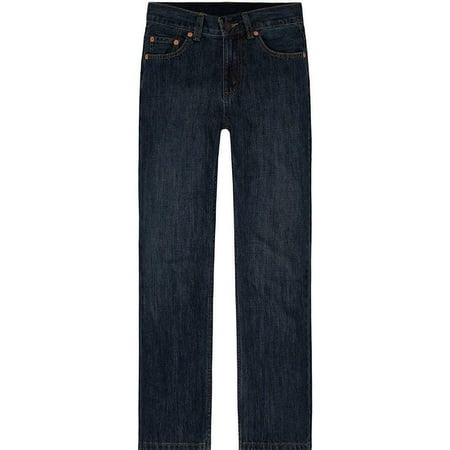 Levi's Boy's 550 Relaxed Fit Jeans, Dark Crosshatch, Size 8 Husky